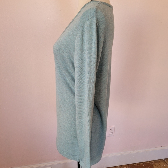 Lou & Grey Blue SignatureSoft Cozy Warm Fleece Lined Sweater Women's Size XS - Picture 3 of 7